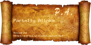 Partelly Alinka névjegykártya